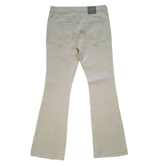 Bootcut Low Rise Jean Banana Republic Vintage Stretch Ecru Denim Pants Sz 30/10 - Picture 4 of 13